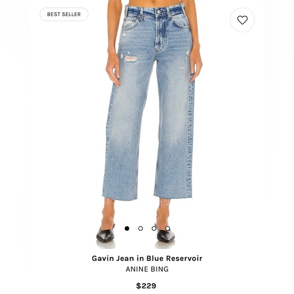 Anine Bing Gavin Jean Blue Reservoir 30 - Picture 5 of 5